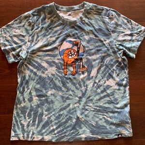 ADIDAS Basketball TieDye Short Sleeve Graphic Shirt Size XLarge